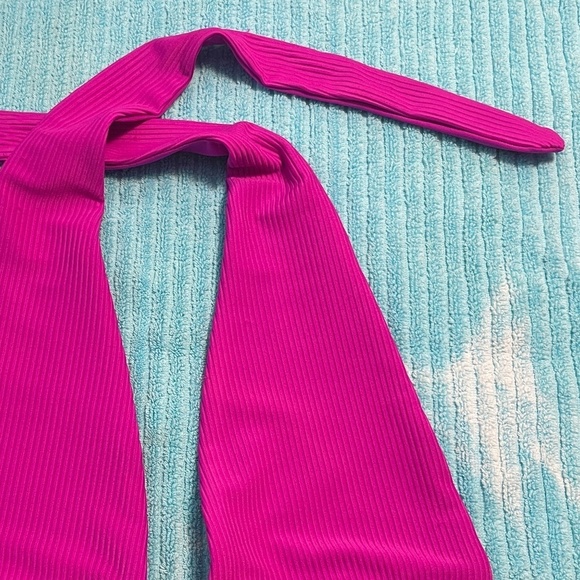 Frankies Bikinis Diana Sliding Halter Triangle Bikini Top Orchid Purple X-Small - Picture 3 of 7